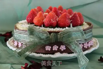 Make A tea cheesecake step 22