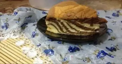 Make Zebra Zephyr cake step 18