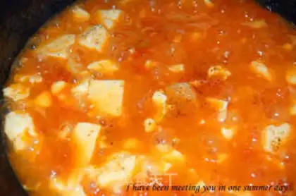Make Tomato stew tofu step 8