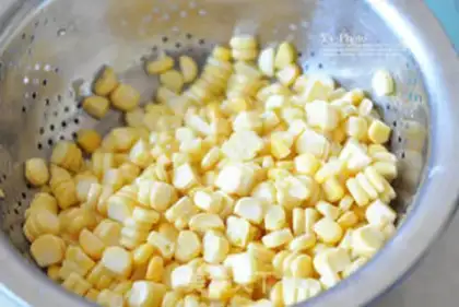 Make Bacon cucumber corn step 2