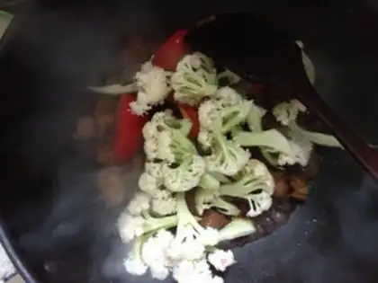 Make A lot of vegetables and lamb step 8