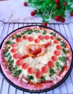 Make Pink heart pizza step 9