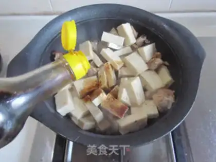 Make Chicken mouth tofu step 4
