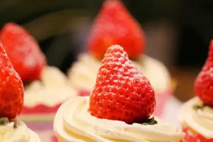 Make Strawberry cupcakes step 10