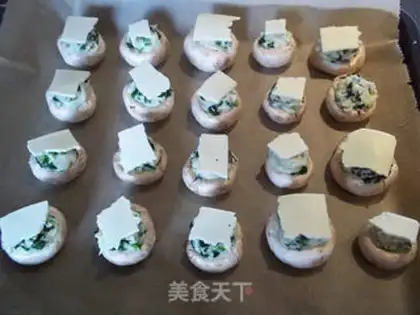 Make White cheese mushrooms step 9