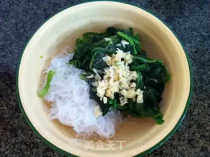 Make Peanut sesame sauce spinach step 6