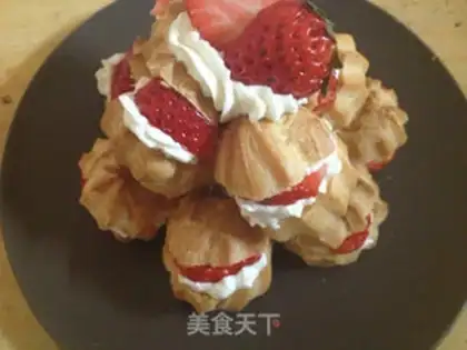 Make Strawberry puffs step 13