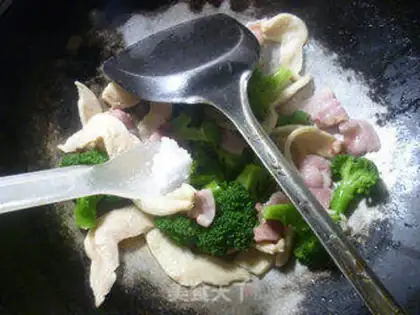 Make Salted protein, broccoli step 4