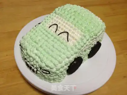 Make Car cake step 12