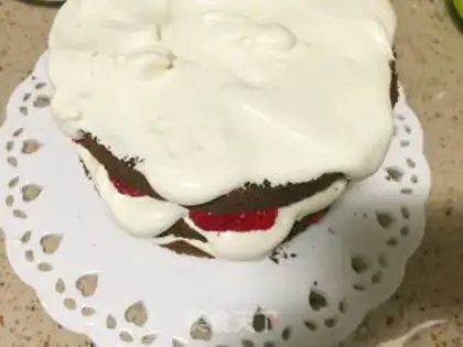 Make Chocolate naked cake step 9