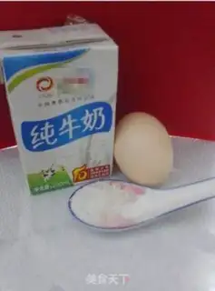 Make Milk and eggs step 0
