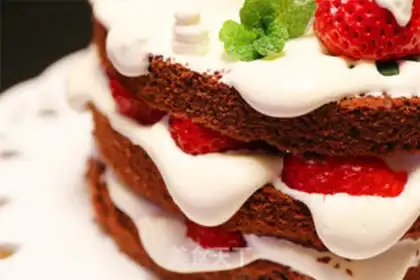 Make Chocolate naked cake step 10