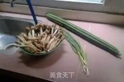 Make The silk melon fried the gill step 1