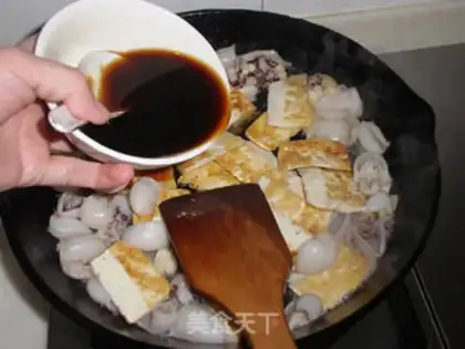 Make Squids burn tofu step 8