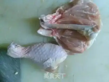 Make Chicken leg with fork step 0