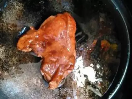 Make Chicken leg with fork step 4