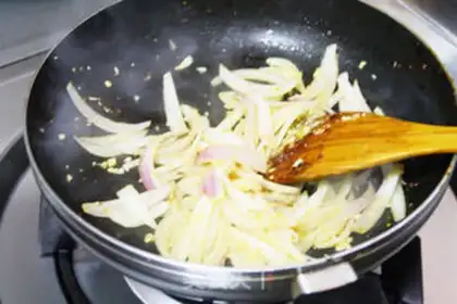 Make Vegetable mud for hamburgers step 18