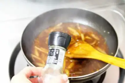 Make Vegetable mud for hamburgers step 23