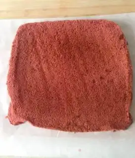 Make Red velvet cake rolls step 16