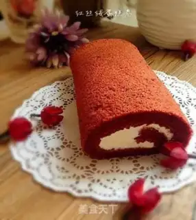 Make Red velvet cake rolls step 21