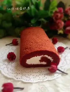 Make Red velvet cake rolls step 22