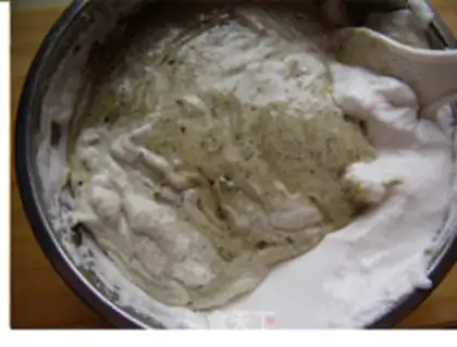 Make Black sesame ricin cake step 9