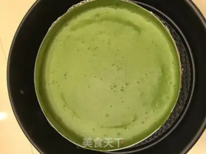 Make Woo-ji put on tea mousse cake step 14