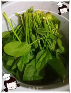 Make Cuppie fried sesame spinach step 0