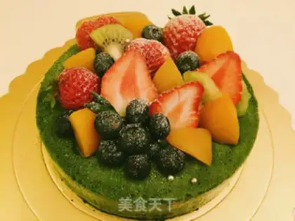 Make Woo-ji put on tea mousse cake step 15