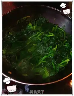 Make Cuppie fried sesame spinach step 2