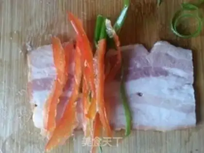 Make Bacon steamed herring step 3