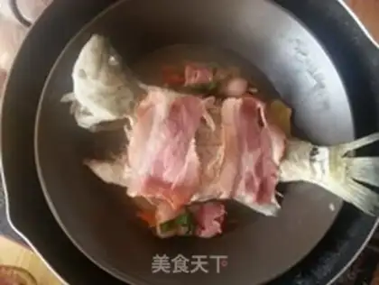 Make Bacon steamed herring step 6
