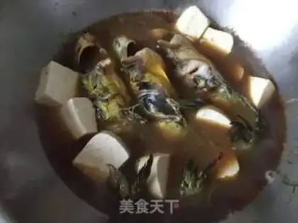 Make Home-grown yellowfish tofu step 9