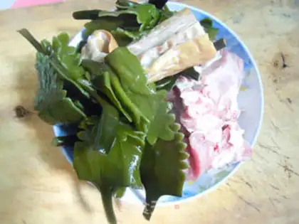 Make Seafood steak soup step 0