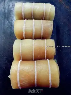 Make Five pig-skin elbows step 4