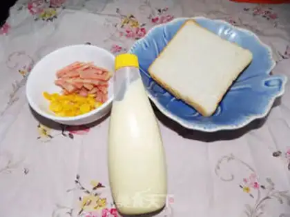 Make Corn ham pizza step 0