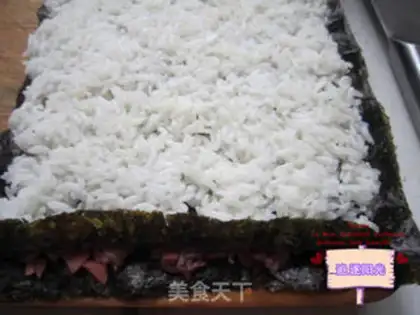 Make Flower sushi step 5