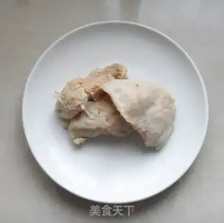 Make A golden mushroom with chicken silk step 5