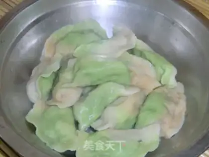 Make Emerald colored water dumplings step 5