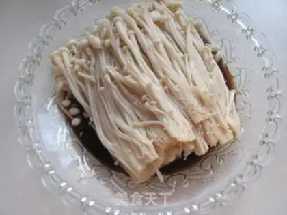 Make Red-oiled needle mushrooms step 5