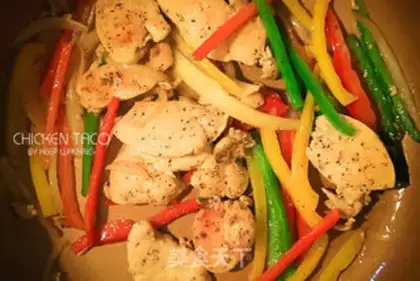 Make Mexican chicken burrito step 3