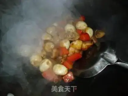 Make Double mushroom roasted quail eggs step 5