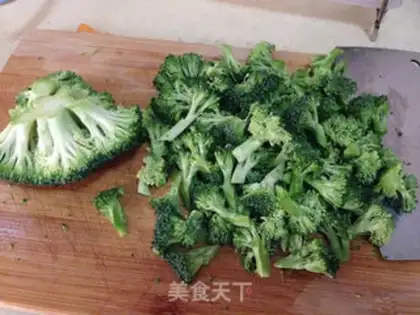 Make Shrimp orchid fried rice step 1