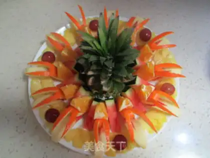 Make The fruit platter series - the bouquets step 4