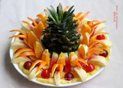 Make The fruit platter series - the bouquets step 6