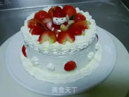 Make Strawberry cream cake step 10