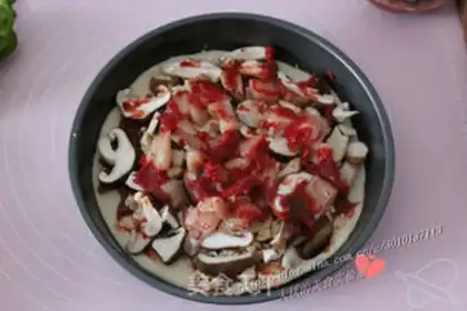 Make Frozen chicken pizza step 11