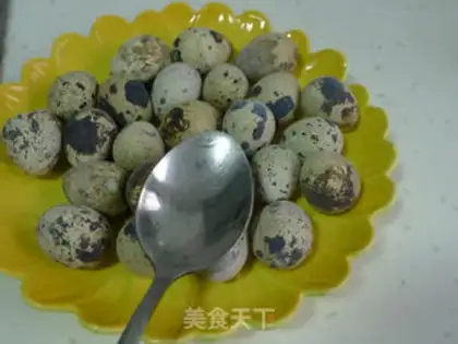 Make Five quail eggs step 2