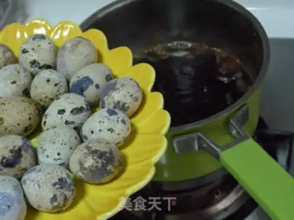 Make Five quail eggs step 5