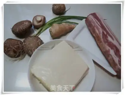 Make Bacon mushroom tofu step 0